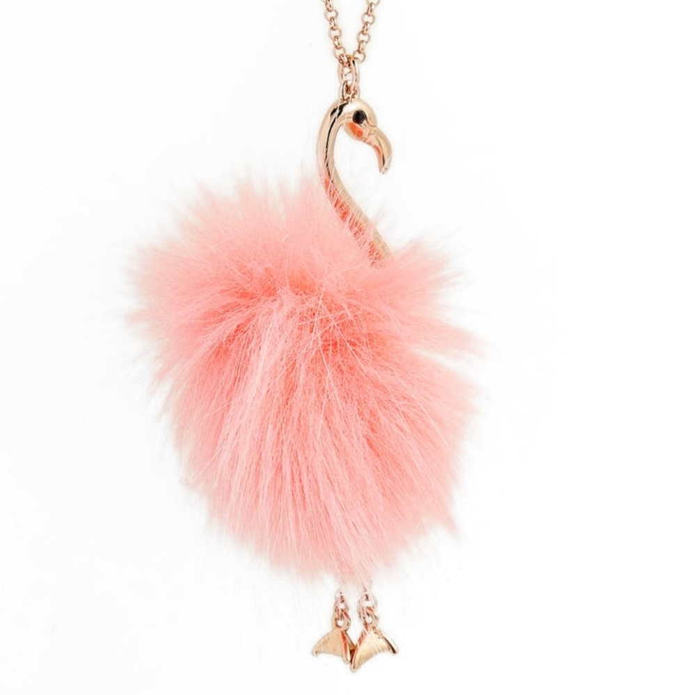 🆕 Kate Spade By the Pool Flamingo Necklace - Picture 7 of 8